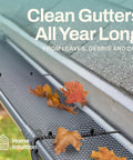 2 Pack Gutter Guard Mesh Shields For Leaves And Debris, 6 Inch Wide By 20 Feet Long, Rust Resistant Black Plastic Leaf Protector on gutter
