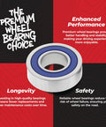 Front Wheel Bearing Kit Replacement For CBR600RR 2003-2006 And RVT1000R RC51 2000-2006, Meets OEM Specs For Fit And Performance