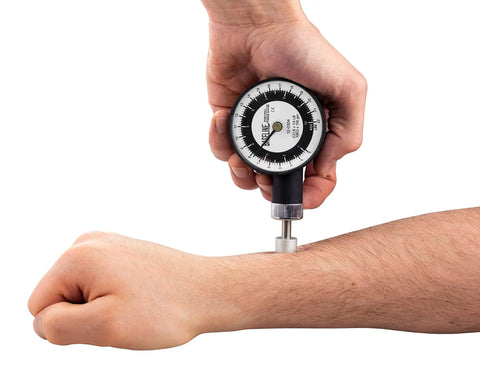 Push Pull Dynamometer Kit With 22 Lb Capacity, Mechanical Grip Test Tool, Includes 3 Push And 2 Pull Attachments, Readout In Pounds, Kilograms Or Newtons, Latex Free, Ergonomic Design, Lightweight 2 Lb Instrument, measuring forearm force