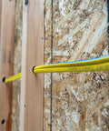Simpull Solid Indoor 12/3 NM-B Copper Wire With Ground W/G threading through wooden studs for residential wiring