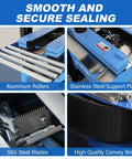 Fully Automatic Carton Sealer for Fast Warehouse Packing And Shipping, 110V Multi Function Tape Dispenser with aluminum rollers and stainless steel plate