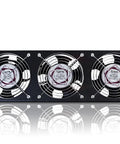 UltraQuiet Edition 3U Rackmount Cooling Fan System With Triple Exhaust Fans For Studio Gear And DJ PA Amps Keeps Network Servers Cool