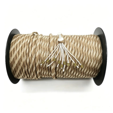 Beefy Heavy Duty Paracord Rope 164 Feet 9 Strand Tactical Utility Cord For Survival Camping Hiking Fishing Shelter Gear Repair And More Desert Camouflage Outdoor Use on reel
