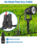 Low Voltage Wire Connectors for Outdoor Landscape Lighting 12 to 18 Gauge Waterproof Quick Lock Connectors for path and deck lights