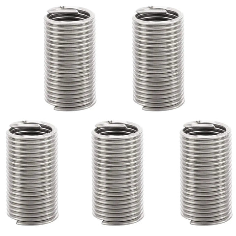 5 Piece Stainless Steel Wire Thread Insert Kit With Protective Coil Sleeve For Screw Repair Heavy Duty M24x3x3D