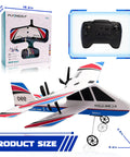 Easy To Fly RC Plane For Beginners And Kids Ages 8 To 12 And Adults With 6 Axis Gyro Stabilization Remote Control Airplane