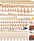 Solid 300 Pc Brass Air Line Fittings Kit With Npt And Push Connectors Featuring Unions Tees Elbows And More For Your Compressor Rig Repair Or Diy Projects, 300-piece brass fittings set in organizer case