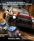 1 14 Scale Citroen C3 WRC Inspired Fast RC Car for Adults drifting with brushless 4WD and gyro, high speed RTR rally car