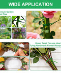 Wide application of 2 Pack Twist Ties For Garden Plants With Cutter 525 Feet Of Rustproof Flexible Green Plant Ties