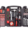 136-Piece General Household Tool Set With Plastic Toolbox Case, Your Everyday Home Repair Kit That Packs Heat-Treated, Corrosion-Resistant Tools