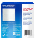 Front view of BAND-AID Brand Tru-Absorb sterile gauze sponges packaging, 4 x 4 inches, individually wrapped.