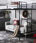 Heavy Duty Full Size Loft Bed With Solid Steel Frame And Flat Rungs For Teens And Adults Built Extra Tough for a cozy living space.