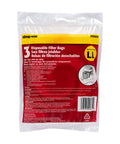 Heavy Duty Disposable Vacuum Filter Bags For 4 Gallon Tanks, Easy Snap In And Seal, 3 Pack shown in clear packaging