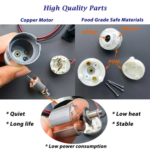 Copper motor and food-grade components of 12V DC Mini Food Grade Self Priming Diaphragm Water Transfer Pump