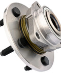 Front Wheel Hub Bearing Assembly For 2002 To 2008 Dodge Ram 1500 5 Lug 2WD Or 4WD Non ABS Front Left And Right Wheel Hubs With 3 Bolt Triangular Flange Easy Install