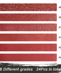 1x30 Inch Sanding Belts Set For Belt Sander 24 Pack Aluminum Oxide Belts With Open Coat Resin Bond in various grits