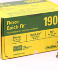Flexco 190E Box Quick Fit Bolt Solid Steel Plate Fastener Kit with Preassembled Bottom Plates and Piloted Bolts