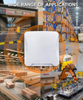 SA810 UHF RFID Reader With Circular Polarize Antenna Long Range For Parking Gate Access Control System shown in factory settings
