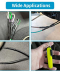Adhesive Lined Heat Shrink Tubing Kit, 70 Piece Set In 7 Sizes With 3 To 1 Shrink Ratio, Black Wire Wrapping Tubing For Electronics And Auto Projects, UL Certified, Durable Industrial Grade, Value Packed shown in various applications on wires and tools.