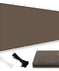 6x8 Ft Sun Shade Cloth With 95 Percent UV Protection HDPE Material Outdoor Shade Tarp With Grommets For Patio Porch Pergola Brown