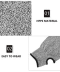 Built Like A Tank Cut Resistant Arm Sleeve Featuring Tough Hppe Knit and Stretch Fit Design for Mechanics Yard Workers and Handy Crews Craving Nuts and Bolts Level Forearm Armor showing HPPE fabric texture and design.