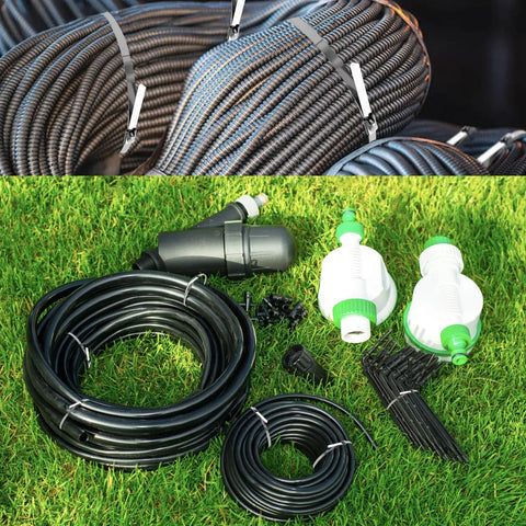 Heavy Duty 11.8 Inch Metal Zip Ties, 304 Stainless Steel Self Locking Cable Ties For Outdoor Use, 100 Pack, Ultra Strong And Weatherproof For Exhaust Wraps, Chain Link Fences, Pipes, Farms, And More on coiled hoses and tubing