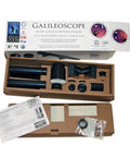 Galileoscope Kit For Beginner Stargazers With 50mm Aperture And 25X To 50X Magnification Manual Focus Altazimuth Mount box open