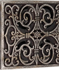 Hand Painted Renaissance Crackle Carved Box Doorbell Chime, 2 Note T1610 Compatible, decorative vintage style front view