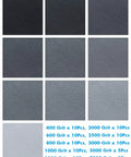 90 Piece Sandpaper Assortment Set With Wet Dry Grit Range From 400 To 7000 For Automotive Car Painting and Wood Finishing