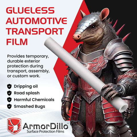 Adhesive Free Car Protection Film For Temporary Transport Wrap No Glue No Residue 36 Inch By 200 Foot Polyolefin Blend UV Shield