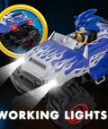 RC Sonic Racing CrossWorlds Monster Truck Ready To Run 2.4GHz Remote Control Toy With Turbo Boost Wheelie Donut Action all-terrain