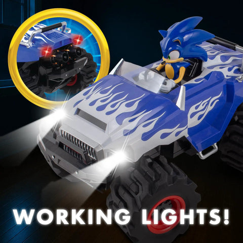 RC Sonic Racing CrossWorlds Monster Truck Ready To Run 2.4GHz Remote Control Toy With Turbo Boost Wheelie Donut Action all-terrain