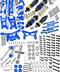 Sick Rc Car Upgrades For Losi 1 24 Micro B And 1 28 Micro T 2S Racing Buggy complete navy blue hardware kit with shock towers.