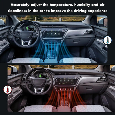 HVAC Heater Blend Door Actuator Slick Direct Fit For Toyota Rav4 2006 To 2018 And Corolla 2009 To 2019 dashboard view with airflow indicators.