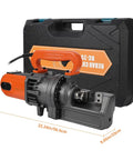 Beast Electric Hydraulic Rebar Cutter With 900W Motor 110V Cuts Up To Five Eighths Inch Rebar Size Five 4 To 16 Mm Heavy Duty Concrete Construction Tool With Blades Fast Cutting In 3 To 4 Seconds, in case