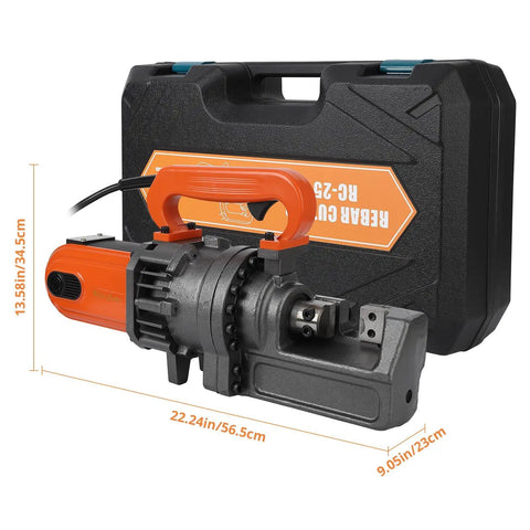 Beast Electric Hydraulic Rebar Cutter With 900W Motor 110V Cuts Up To Five Eighths Inch Rebar Size Five 4 To 16 Mm Heavy Duty Concrete Construction Tool With Blades Fast Cutting In 3 To 4 Seconds, in case