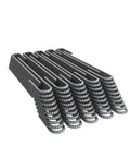 J Hook Rebar Stakes Set Of 10 Extra Heavy Duty One Quarter Inch Coated Steel Ground Anchors With Chisel Point End 12 Inches Long