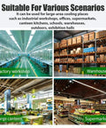 Badass 220V Three Phase Industrial Portable Air Conditioner With Crushingly Cold 51100 BTUH Cooling And Massive 6000W Airflow To Keep Warehouses Shops SweatFree Indoors in commercial settings like warehouse, factory workshop, large canteen, and supermarket.