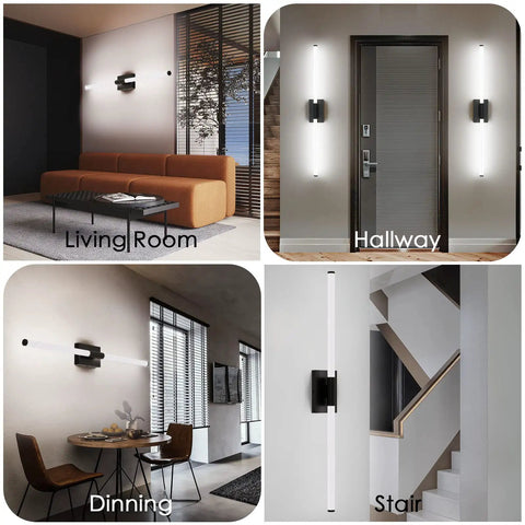 Modern LED Vanity Light For Bathrooms, 40 Inch Over Mirror Fixture With 360 Degree Full Lighting in various rooms