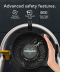 Velocity Tuned Heat Garage Heater With Fan And Tilt Head For Quick Warmth showing advanced safety features and controls.
