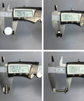 Measuring dimensions of Badass Stainless Steel License Plate Screws With Twist On Red Caps for precise fit.