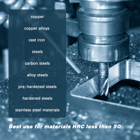 Carbide square end mill, 1/16 in, 4-flute, mounted in a milling machine for metalworking
