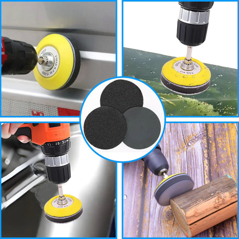 3 Inch Wet And Dry Sanding Discs With Hook And Loop Backing Silicon Carbide Sanding Pads For Drill polishing various surfaces