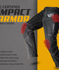Mens Waterproof Motorcycle Pants with CE Armor and Ventilation Zippers Badass Tactical Cordura Adventure Riding Gear Rainproof Windproof Touring Pants Black with CE certified impact armor