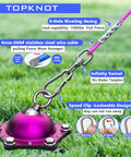 Heavy Duty Dog Tie Out Cable And Stake Kit With 360 Degree Swivel For No Tangle Runs 20 Ft Tie Out Cable in use