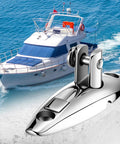 Boat Bimini Top Swivel Deck Hinges Set 4 Pieces 316 Stainless Steel Quick Release Hinges with yacht in background