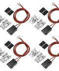Range Surface Burner Terminal Block Kit With Plug Connector Elements Pack Of 4 No Fuss Replacement For GE Hotpoint Kenmore Stoves Keeps Burners Heating Right And Safe MIFLUS Compatible, 4-pack
