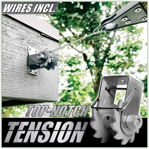 Winch Kit For Rectangle And Square Sun Shade Sails Canopy With Easy Tensioning And 316 Stainless Steel Hardware attached to wall
