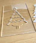 Must Have Festive Router Templates For Christmas Crafts, 12 Clear Acrylic Holiday Designs Like Tree, Santa, Reindeer, Snowflake
