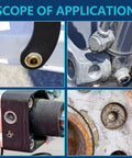 Close-up view of damaged screws and bolts to be extracted using 26 Piece Impact Bolt And Spiral Screw Extractor Set With Left Hand Reverse Drill Bits